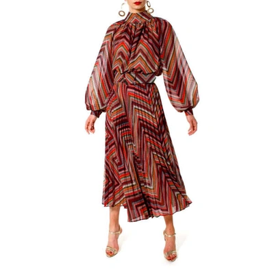Aggi By Halewski Della Arabian Spice Midi Dress In Midi