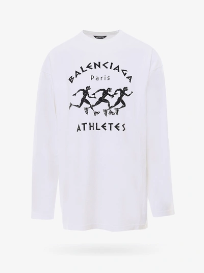 Balenciaga Oversized Printed Cotton-jersey T-shirt In White