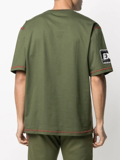 Shop Ktz Multi-patch T-shirt In Green