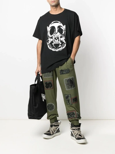 Shop Ktz Multi-patch Track Pants In Green