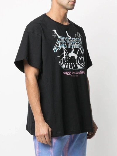 Shop Ktz Thunder Cross Unisex T-shirt In Black
