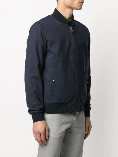 Shop Tommy Hilfiger Lightweight Zipped Jacket In Blue
