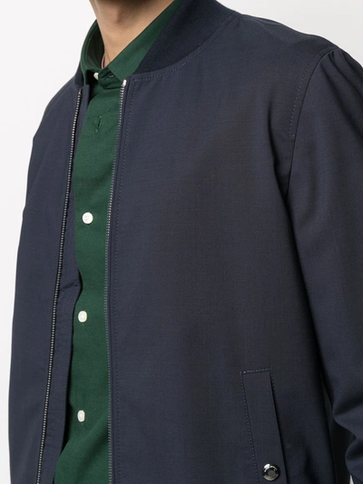 Shop Tommy Hilfiger Lightweight Zipped Jacket In Blue
