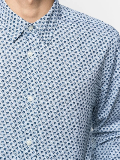 Shop Tommy Hilfiger Dot Print Shirt In Blue