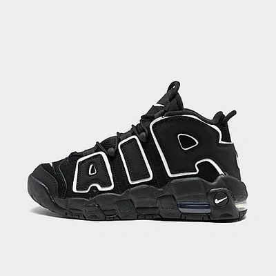Shop Nike Boys' Big Kids' Air More Uptempo '96 Basketball Shoes In Black