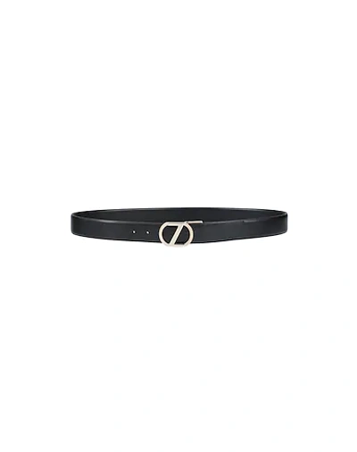Shop Zegna Leather Belt In Black