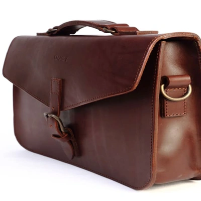 Shop The Dust Company Mod 122 Briefcase In Cuoio Havana