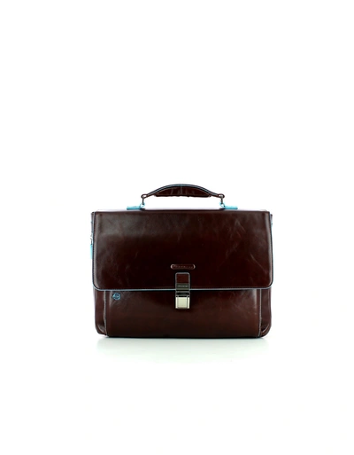 Shop Piquadro Brown Briefcase In Dark Brown