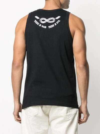 Ktz Patches Unisex Vest Top In Black