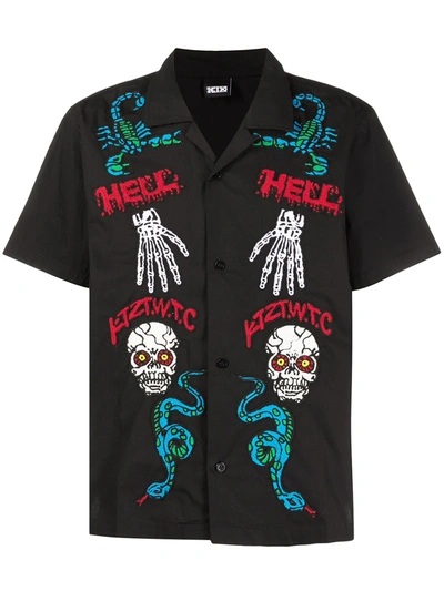 Shop Ktz Monster Short-sleeve Shirt In Black