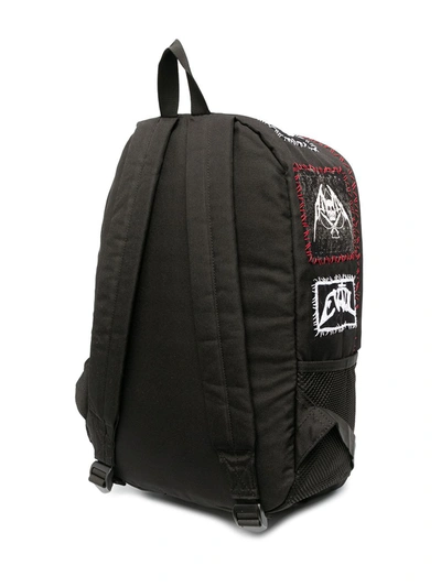 Shop Ktz Reflective Pocket Backpack In Black