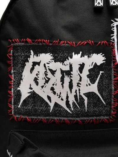 Shop Ktz Multi-patch Backpack In Black