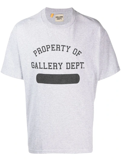 Shop Gallery Dept. Logo Print T-shirt In Grey