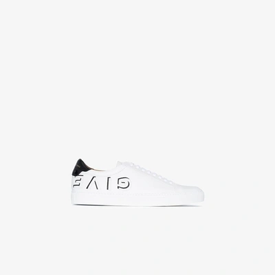 Shop Givenchy Urban Street Leather Sneakers