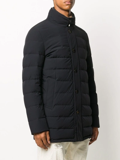 Shop Moorer Caligari Puffer Coat In Blue