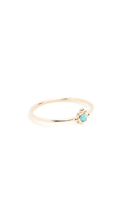 Shop Zoë Chicco 14k Gold Tiny Bead Starburst Ring In Yellow Gold