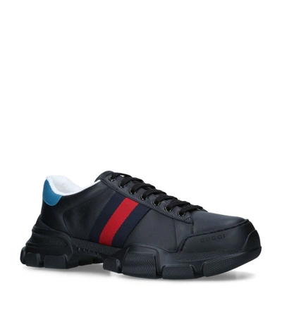 Shop Gucci Leather Nathane Sneakers