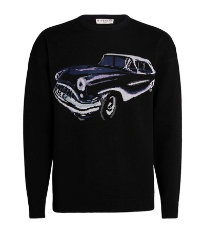 Shop Givenchy Car Jacquard Sweater