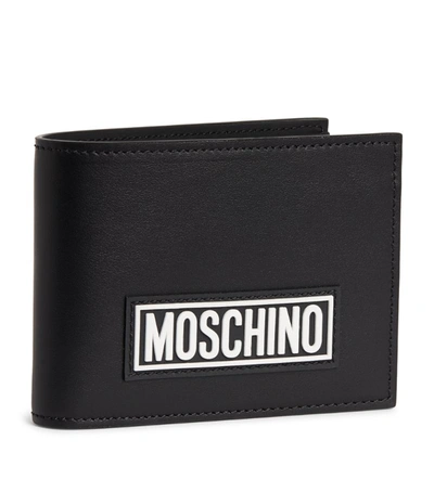 Shop Moschino Rubber Logo Bifold Wallet
