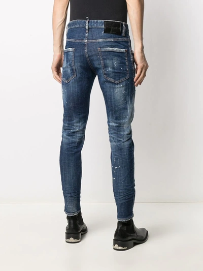 Shop Dsquared2 Icon Straight-leg Jeans In Blue