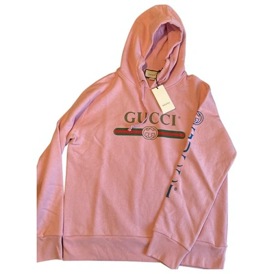 Pre-owned Gucci Pink Cotton Knitwear & Sweatshirts