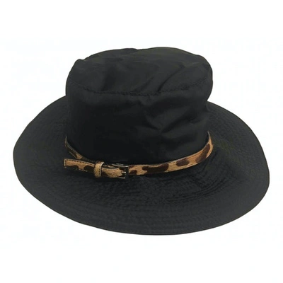 Pre-owned Prada Hat In Black