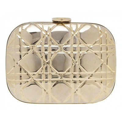 Pre-owned Dior Gold Metal Clutch Bag