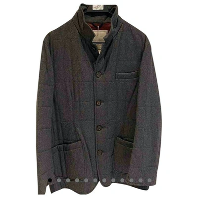 Pre-owned Brunello Cucinelli Anthracite Wool Jacket