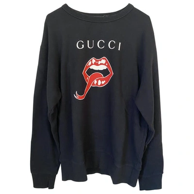 Pre-owned Gucci Black Cotton Knitwear & Sweatshirt