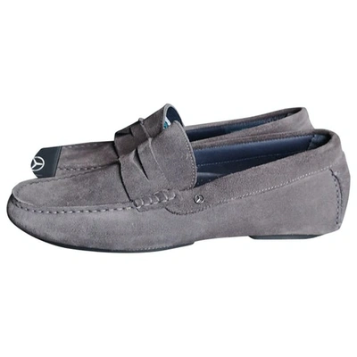 Pre-owned Tommy Hilfiger Grey Suede Flats