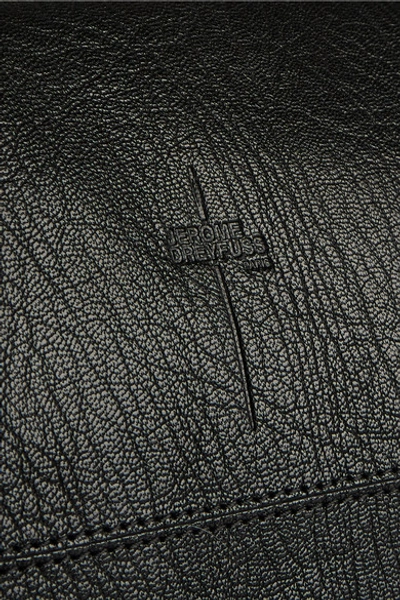 Shop Jérôme Dreyfuss Bobi Textured-leather Shoulder Bag In Black