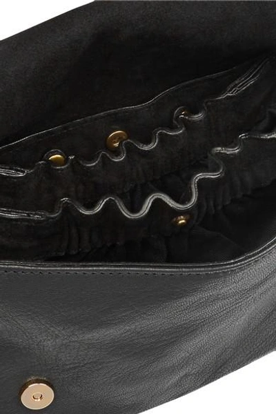 Shop Jérôme Dreyfuss Bobi Textured-leather Shoulder Bag In Black