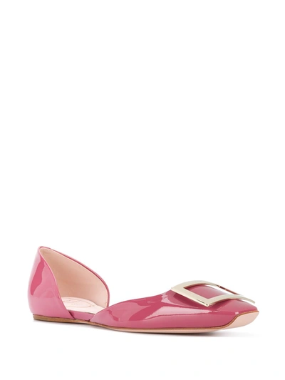 Shop Roger Vivier Flat Shoes In Rosso