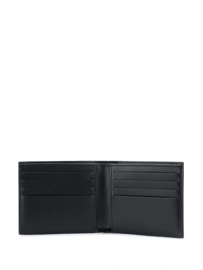 Shop Givenchy Logo Leather Wallet In Black