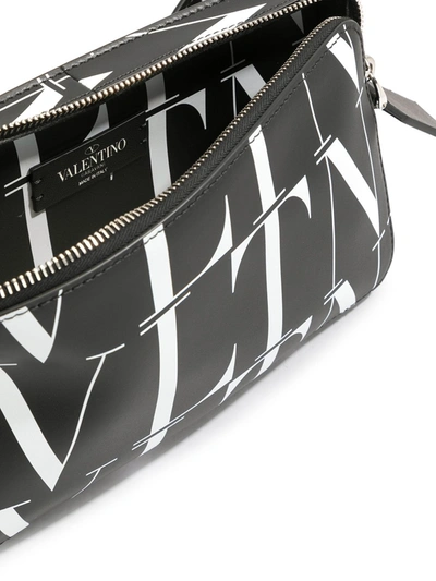 Shop Valentino Vltn Print Belt Bag In Black