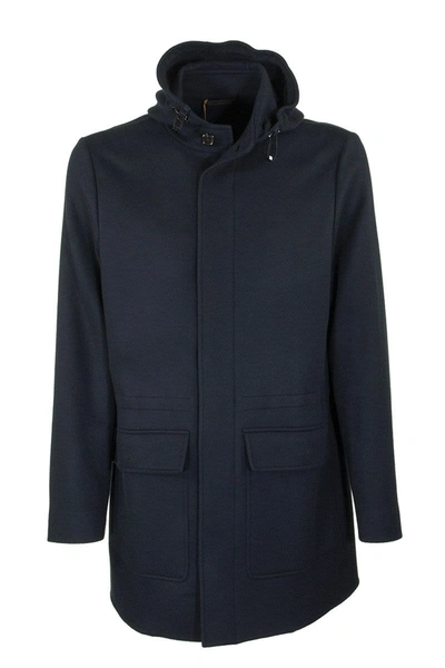 Shop Loro Piana Warwick Parka Coat In Dark Blue