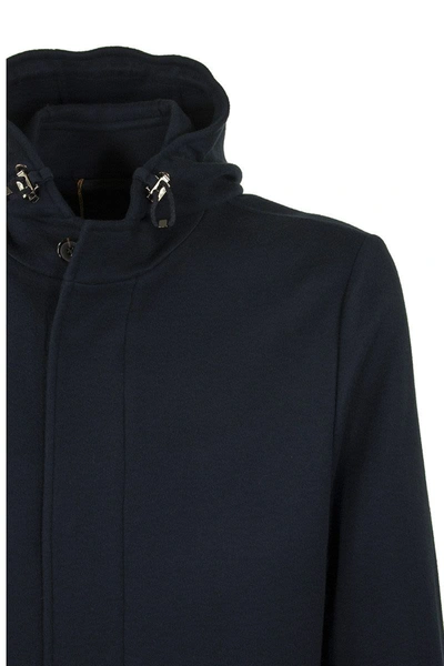 Shop Loro Piana Warwick Parka Coat In Dark Blue