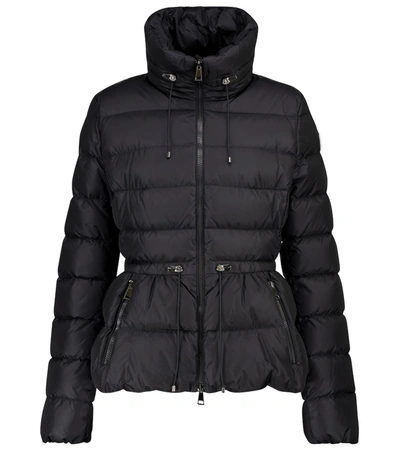 Marquer Short Quilted Down Rain Jacket In Black