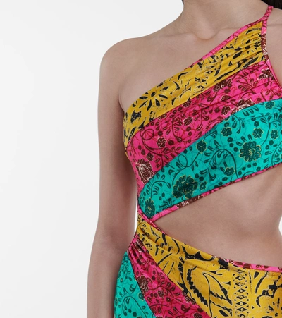 Shop Zimmermann Lulu Printed Swimsuit In Multicoloured