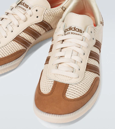 Shop Adidas Originals Adidas X Wales Bonner Samba Sneakers In Brown