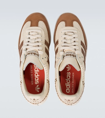 Shop Adidas Originals Adidas X Wales Bonner Samba Sneakers In Brown