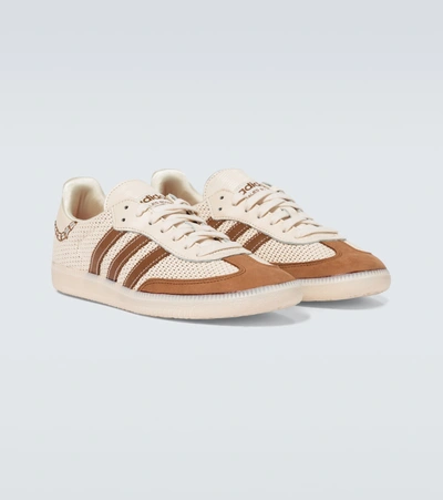 Shop Adidas Originals Adidas X Wales Bonner Samba Sneakers In Brown