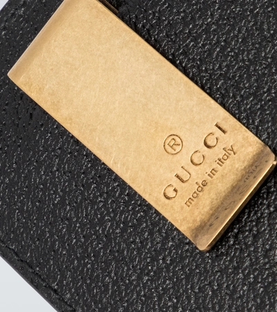 Shop Gucci Gg Money Clip Cardholder In Black