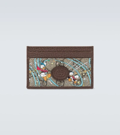 Shop Gucci Disney X  Donald Duck© Cardholder In Multicoloured