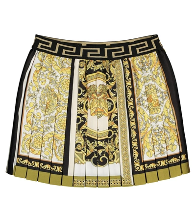 Shop Versace Printed Skirt In Multicoloured