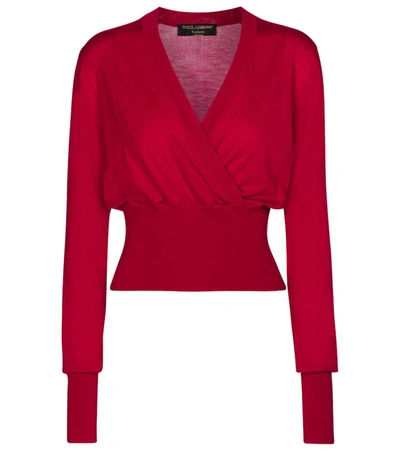 Shop Dolce & Gabbana Virgin Wool Sweater In Pink