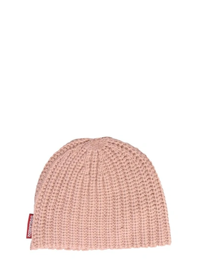 Shop Dsquared2 Knitted Hat In Beige