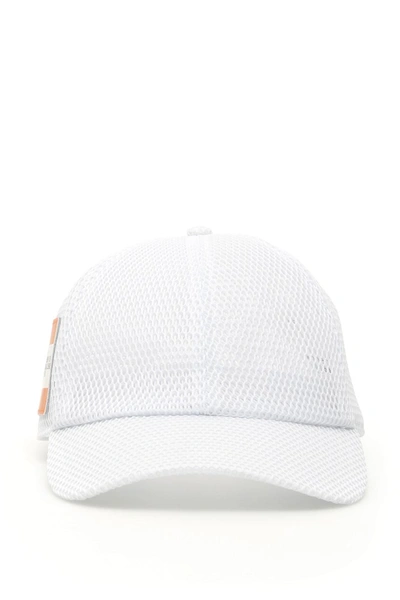 Shop Calvin Klein Established 1978 Mesh Logo Baseball Cap In Brilliant White