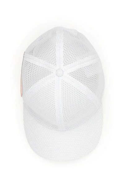 Shop Calvin Klein Established 1978 Mesh Logo Baseball Cap In Brilliant White