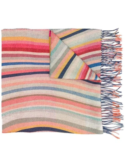 Shop Paul Smith Scarfs In Rosso